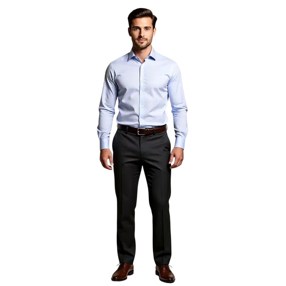 Haggar Cool 18 Pro Mens Pleated Classic Fit Dress Pants‎ Gray 36x34 NWT